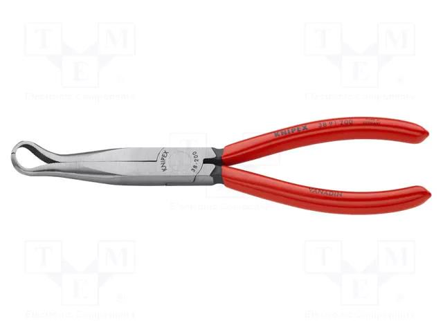 Pliers; curved,half-rounded nose; 200mm KNIPEX KNP.3891200