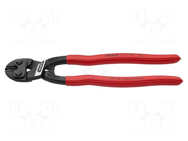 Pliers; cutting; ergonomic handle,induction hardened blades KNIPEX KNP.7101250
