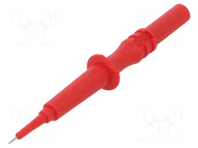 Test probe; 1A; 600V; red; Tip diameter: 0.75mm; Socket size: 2mm POMONA POM-72923-2