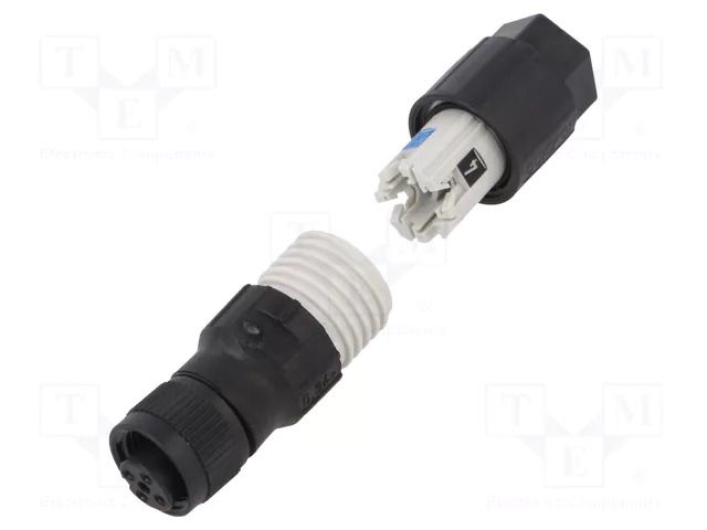 Connector: M12; plug; PIN: 4; female; 250V; straight; IP65,IP67; IDC PHOENIX CONTACT SACC-M12FS-4QO-075