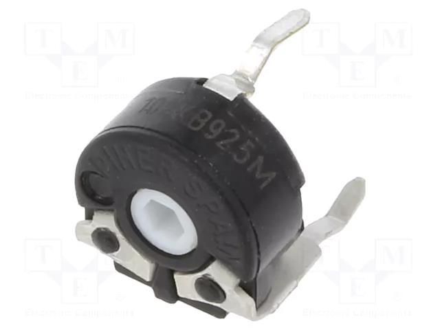 Potentiometer: mounting; single turn,horizontal; 100kΩ; 50mW PIHER PT6MV-104B20