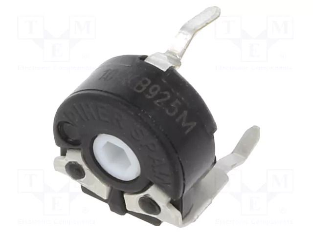 Potentiometer: mounting; single turn,horizontal; 100kΩ; 50mW PIHER PT6MV-104B20