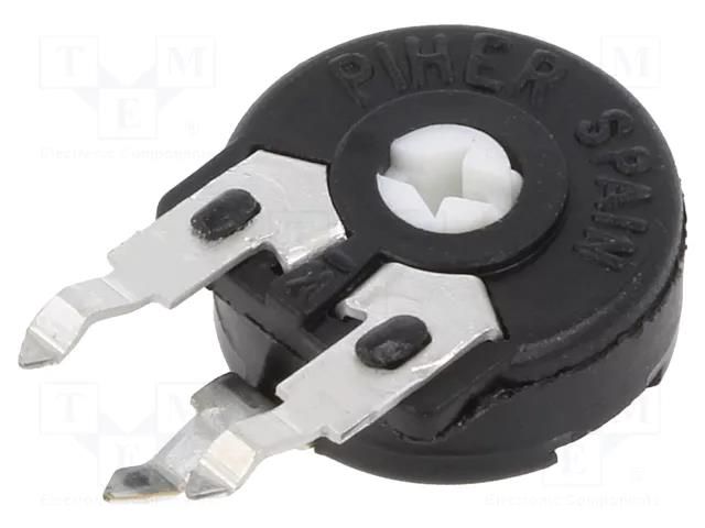 Potentiometer: mounting; single turn,vertical; 220kΩ; 150mW; ±20% PIHER PT10LH02-224A-P10