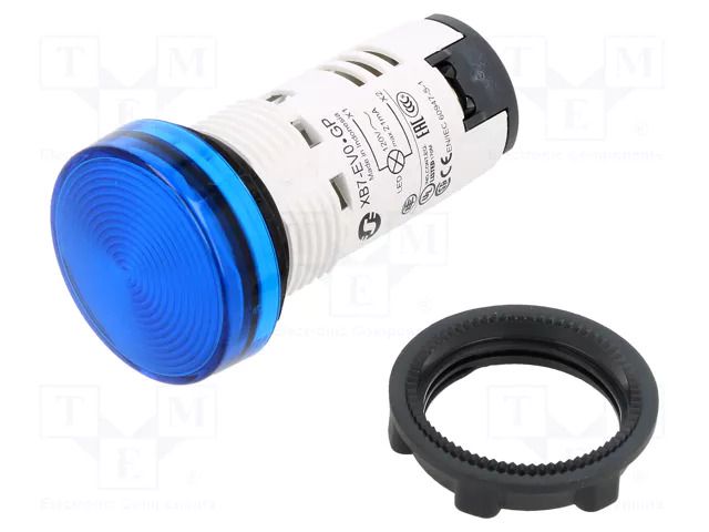Control lamp; 22mm; Harmony XB7; Illumin: LED; 120V; Ø22mm; IP65 SCHNEIDER ELECTRIC XB7EV06GP