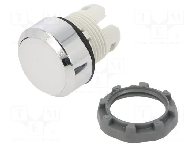 Switch: push-button; 22mm; white; none; IP66; flat; MPI; Pos: 2 ABB MP1-30W