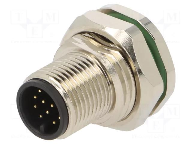 Connector: M12; socket; PIN: 12; male; A code-DeviceNet / CANopen BULGIN MBNI12RPM12APCM16