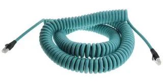 COIL CORD, RJ45 PLUG-RJ45 PLUG, 24FT TRD815SZ-CH-4-24F