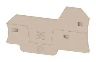 END PLATE, 2.61"X1.59"X0.083, DARK BEIGE 2871770000