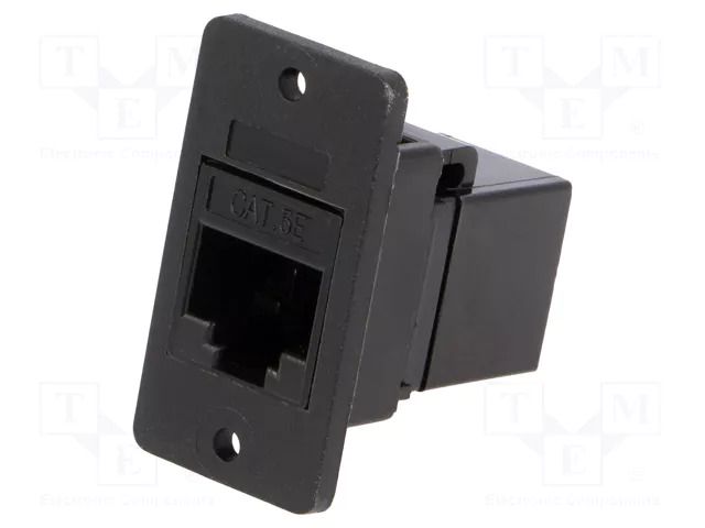Coupler; Slim; Cat: 5e; 8p8c; RJ45 socket,both sides; 29mm; plastic CLIFF CP30620X