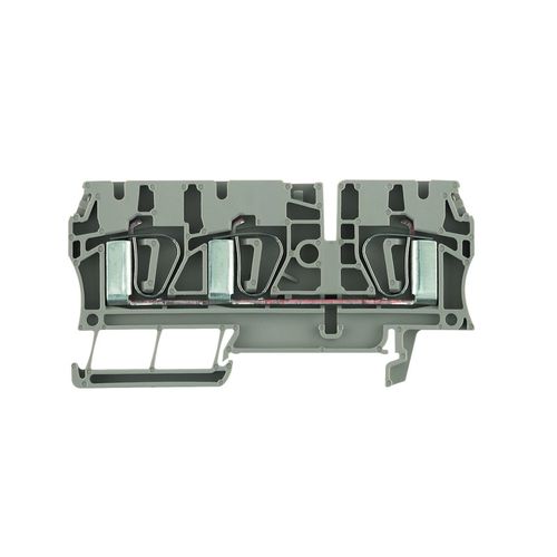 Feed-through terminal block, Tension-clamp connection, 4 mm², 800 V, 32 A, Number of connections: 3 Weidmuller 7904180000 04008190575953