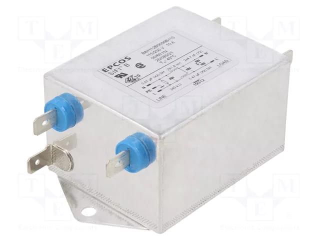 Filter: anti-interference; single-phase; 250VAC; Ioper.max: 10A EPCOS B84112B0000B110