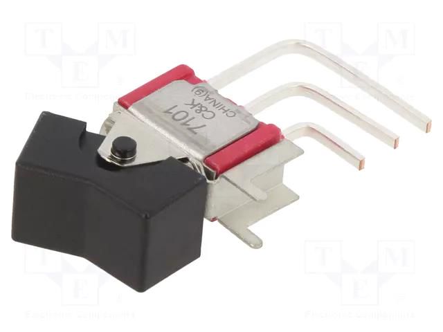 ROCKER; SPDT; Pos: 2; ON-ON; 2A/250VAC; 5A/28VDC; 7000; -30÷85°C C&K 7101J1AV2QE2