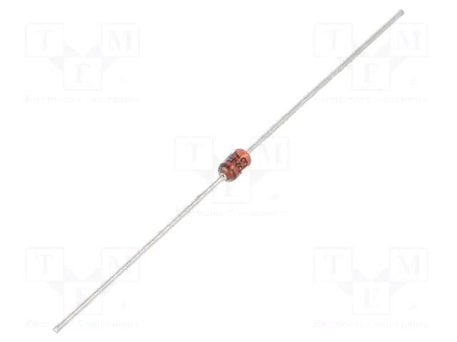 Diode: Zener; 1W; 5.1V; bulk; DO41; single diode; 10uA; 1N47xxA ONSEMI 1N4733A