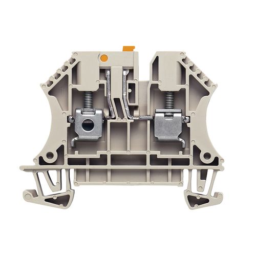 Test-disconnect terminal, Screw connection, 4 mm², 500 V, 32 A, Pivoting, Cross-disconnect: without, Integral test socket: No, TS 35, dark beige Weidmuller 7910180000 04008190576882