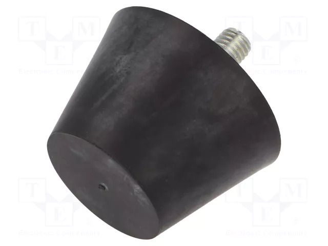 Vibroisolation foot; Ø: 60mm; Shore hardness: 70±5; 3258N; 326N/mm ELESA+GANTER DVB6-60-40M10-20-7