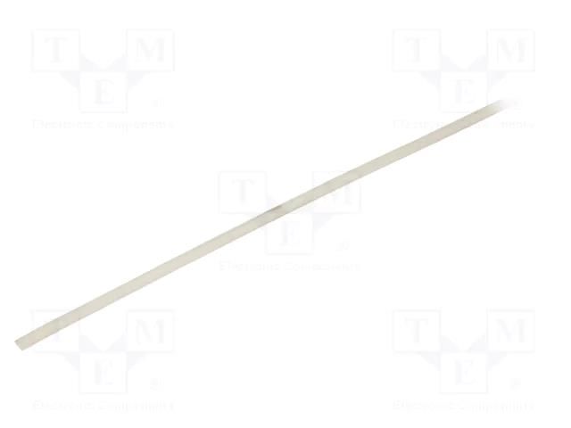 Insulating tube; silicone; natural; Øint: 1mm; Wall thick: 0.4mm SYNFLEX SIL-1X0.4-NA-200