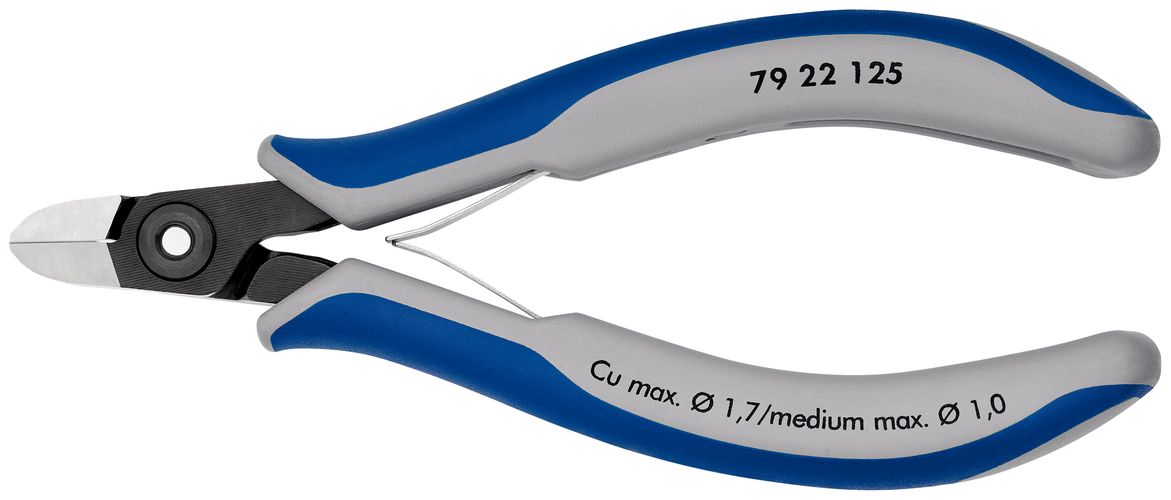 KNIPEX 79 22 125 Precision Electronics Diagonal Cutter with multi-component handles burnished 125 mm 79 22 125 4003773061342