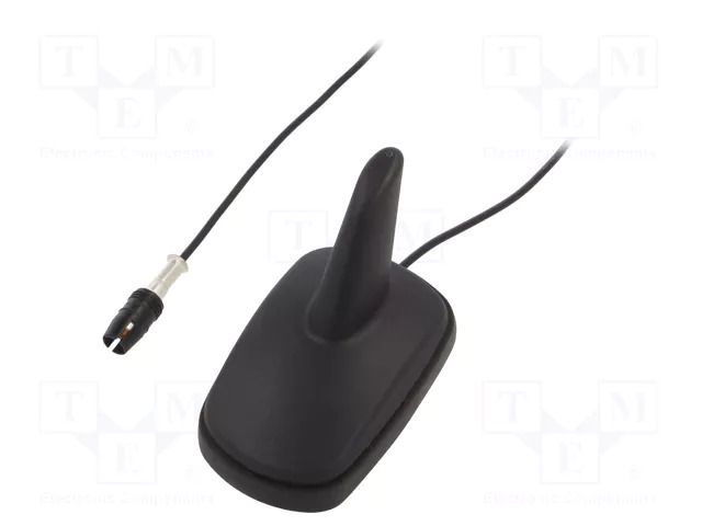 Antenna; automotive,SHARK; AM,FM; RAKU I (Coma); black; 12VDC 4CARMEDIA ANT.S19