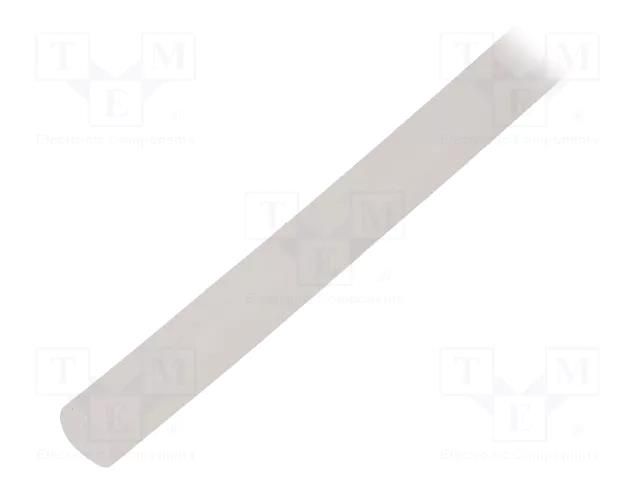 Insulating tube; silicone; natural; Øint: 6mm; Wall thick: 0.7mm SYNFLEX SIL-6X0.6-NA-100