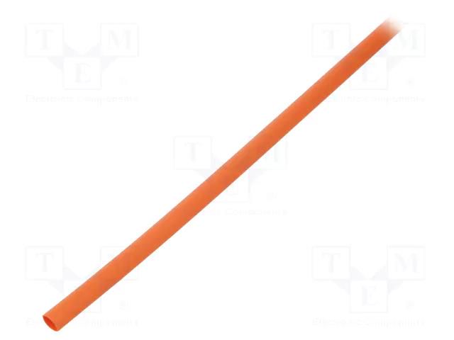 Heat shrink sleeve; glueless; 2: 1; 3.2mm; L: 1m; orange TASKER GTM3216O