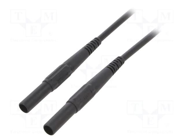 Test lead; 32A; banana plug 4mm,both sides; insulated; Len: 0.5m STÄUBLI XMF-419/0.5-21
