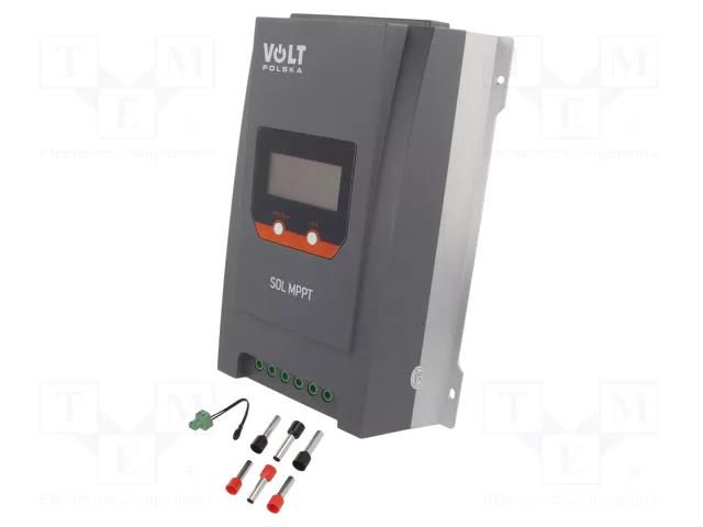 Charging regulator; 30A; -20÷55°C; Features: digital display VOLT POLSKA SOL-MPPT-30A-BT