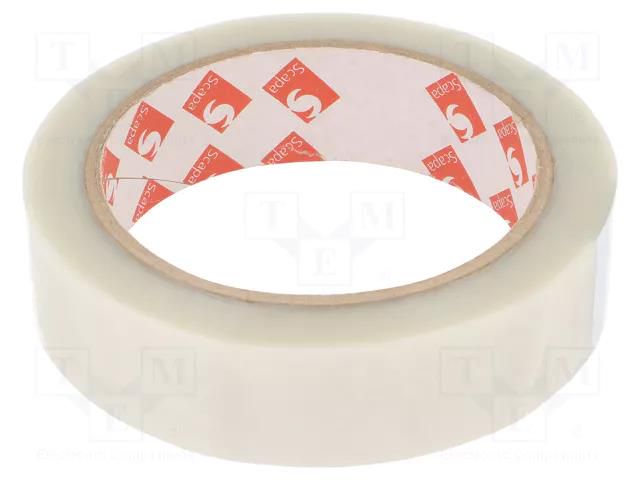 Tape: electrical insulating; W: 25mm; L: 66m; Thk: 0.05mm; acrylic SCAPA SCAPA-8705B-25-66