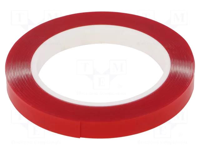 Tape: fixing; W: 12mm; L: 5.5m; Thk: 0.8mm; double-sided; acrylic IPT 7008-12MM-5.5M