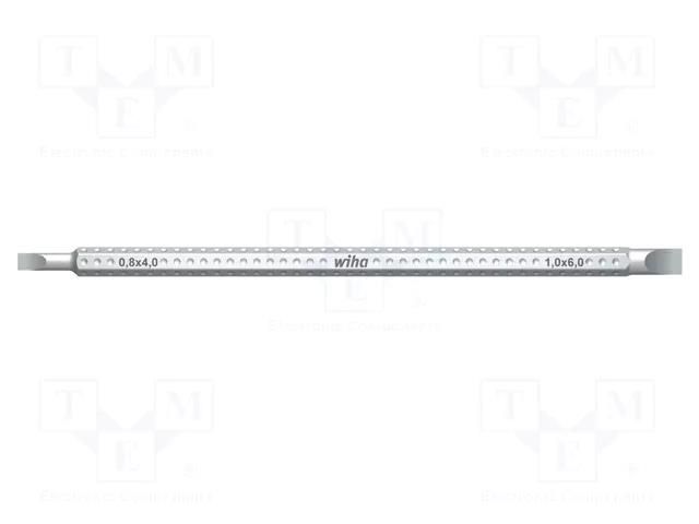 Interchangeable blade; slot; 4x0.8mm,6x1mm; SYSTEM 6 WIHA WIHA.00629