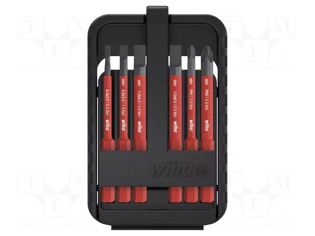 Kit: screwdriver bits; insulated; Phillips,slot; 1kVAC; 75mm WIHA WIHA.43159