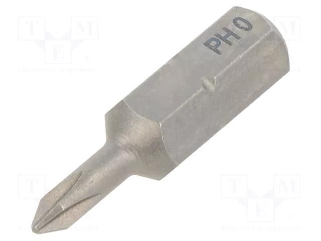 Screwdriver bit; Phillips; PH0; Overall len: 25mm; STANDARD WIHA WIHA.05298