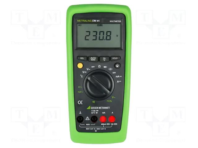 Digital multimeter; LCD; 3,75 digit (3999); 3x/s; Resol: 1°C; IP50 GOSSEN METRAWATT GM-M192A