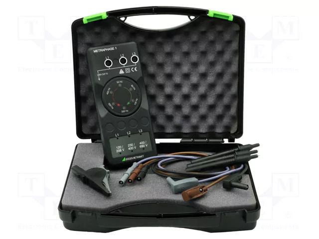 Tester: phase sequence; LED; 100÷690VAC; Freq: 15÷410Hz; IP40 GOSSEN METRAWATT GM-M620A