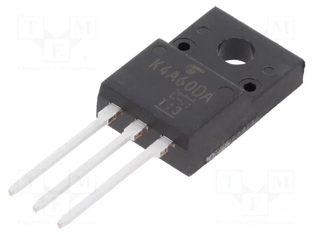 Transistor: N-MOSFET; unipolar; 600V; 3.5A; 35W; SC67 TOSHIBA TK4A60DA