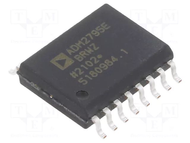 IC: interface; digital isolator,transceiver; 2.5Mbps; SO16-W Analog Devices ADM2795EBRWZ