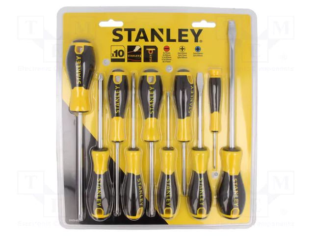 Phillips,Pozidriv®,slot; Essential; blister; 10pcs. STANLEY STL-STHT0-60211