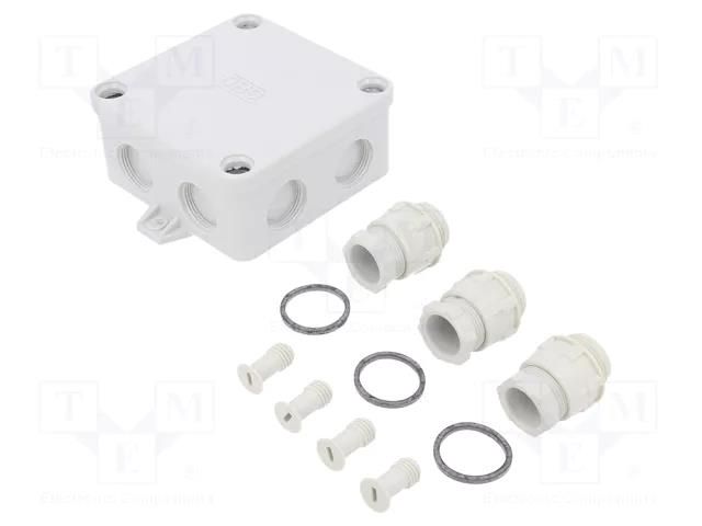Enclosure: junction box; X: 94mm; Y: 94mm; Z: 45mm; duroplast; IP67 OBO BETTERMANN OBO-2001934