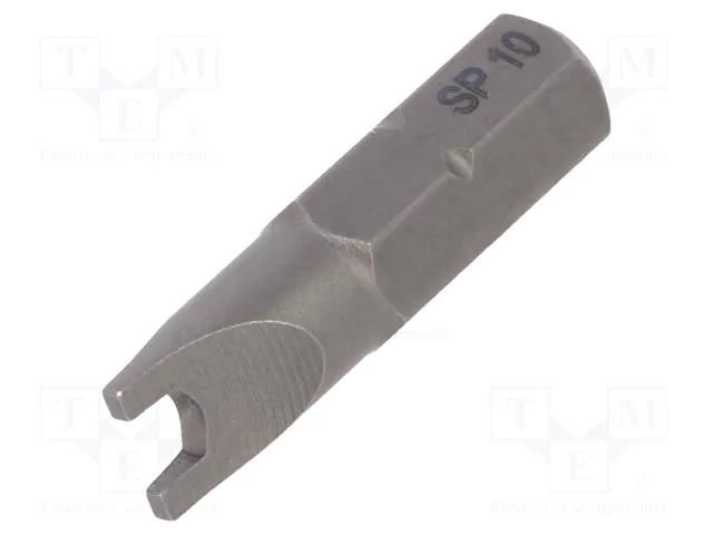 Screwdriver bit; spanner; SP10; Overall len: 25mm; STANDARD WIHA WIHA.27067