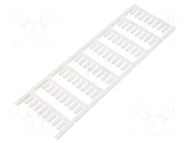 Markers; 3÷3.7mm; polyamide 66; white; -40÷100°C; leaded; SF WEIDMÜLLER WM-1919540000