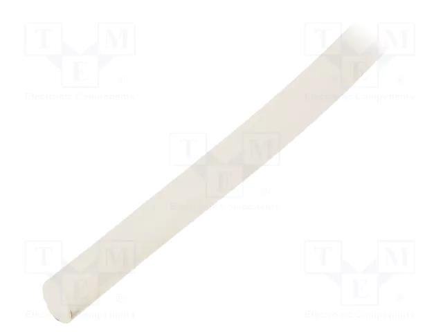 Insulating tube; silicone; natural; Øint: 5mm; Wall thick: 0.6mm SYNFLEX SIL-5X0.6-NA-100