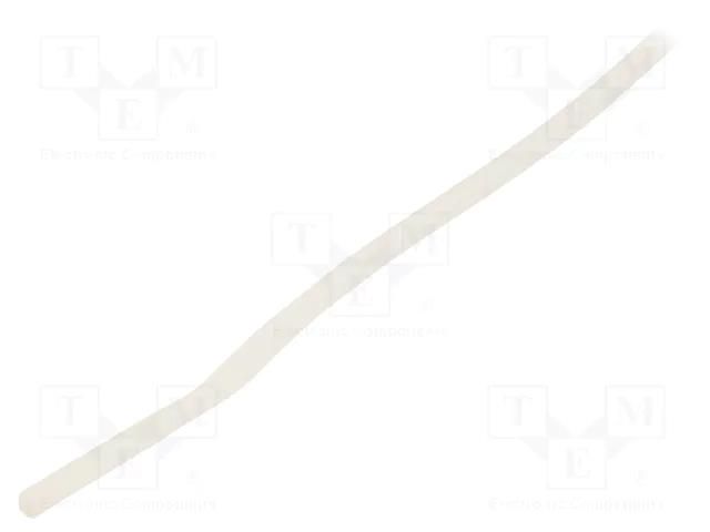 Insulating tube; silicone; natural; Øint: 2mm; Wall thick: 0.4mm SYNFLEX SIL-2X0.4-NA-200