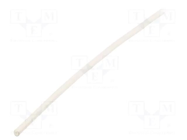 Insulating tube; silicone; white; Øint: 1mm; Wall thick: 0.4mm SYNFLEX SIL-1X0.4-WH-200