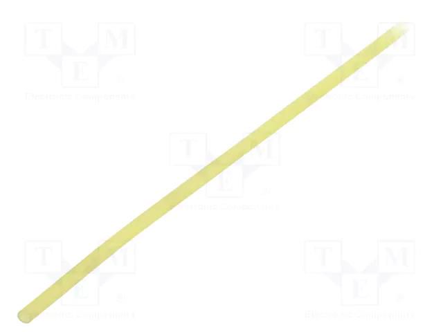 Insulating tube; silicone; yellow; Øint: 1.5mm; Wall thick: 0.4mm SYNFLEX SIL-1.5X0.4-YE-200