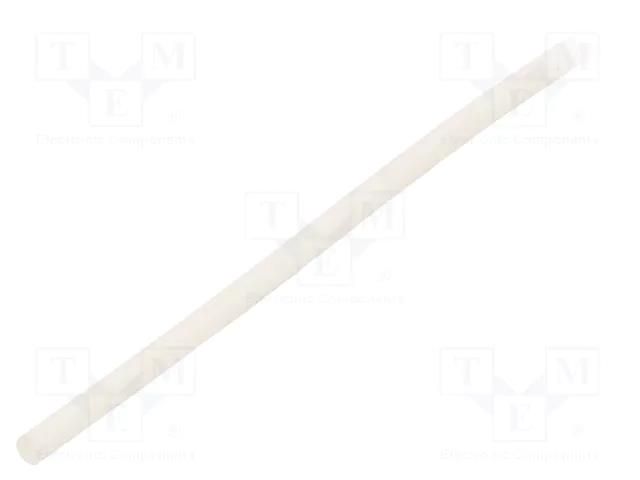 Insulating tube; silicone; white; Øint: 1.5mm; Wall thick: 0.4mm SYNFLEX SIL-1.5X0.4-WH-200