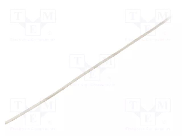 Insulating tube; silicone; white; Øint: 0.5mm; Wall thick: 0.2mm SYNFLEX SIL-0.5X0.2-WH-200
