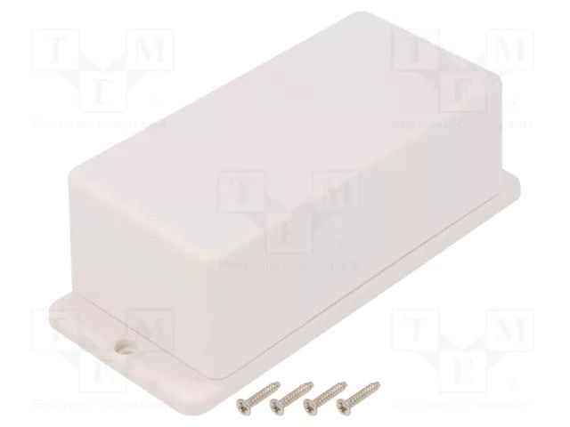 Enclosure: multipurpose; X: 65.5mm; Y: 130mm; Z: 50mm; TWF; ABS; white TAKACHI TKC-TWF7-5-13W