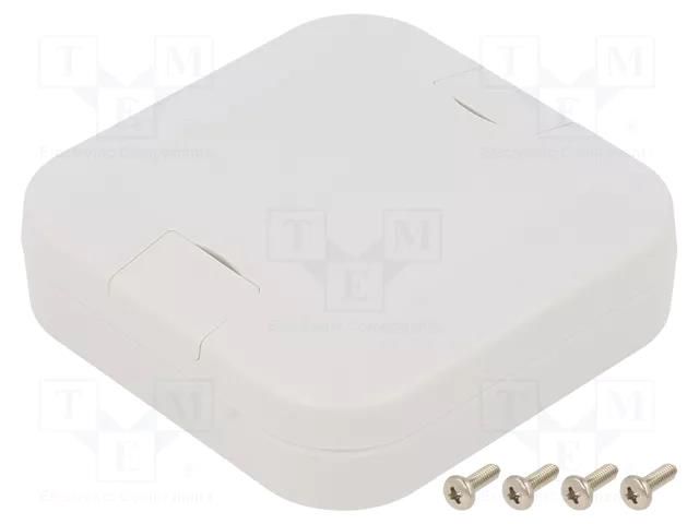 Enclosure: multipurpose; X: 75mm; Y: 75mm; Z: 22mm; WP; ASA; IP67 TAKACHI TKC-WP8-8-2G