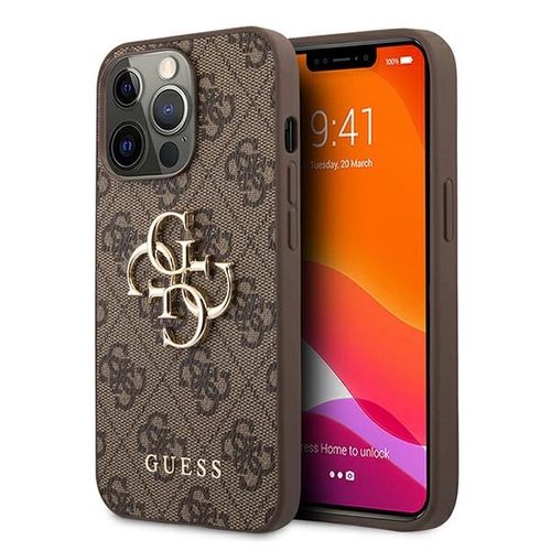 Guess GUHCP13X4GMGBR iPhone 13 Pro Max 6.7&quot; brown/brown hardcase 4G Big Metal Logo, Guess 3666339024901 3666339024901