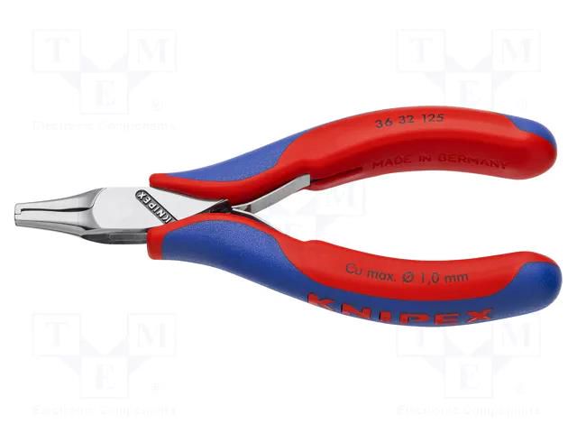 Pliers; cutting,to forming; 125mm; two-component handle grips KNIPEX KNP.3632125