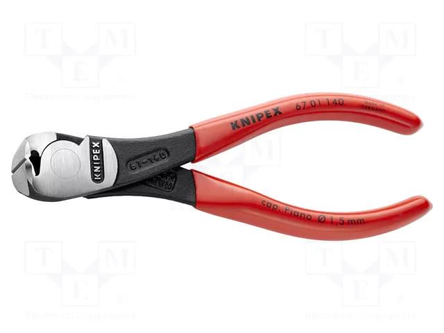 Pliers; end,cutting; high leverage; 140mm KNIPEX KNP.6701140